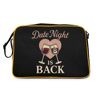 First Date Night After Baby New Parents Again - Retro Bag - black/gold - Back