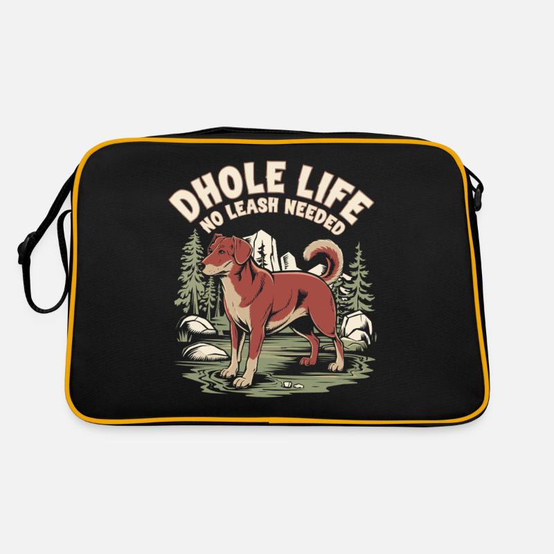 Dhole Lover Wildlife Canid Asiatischer Wildhund Retro Tasche
