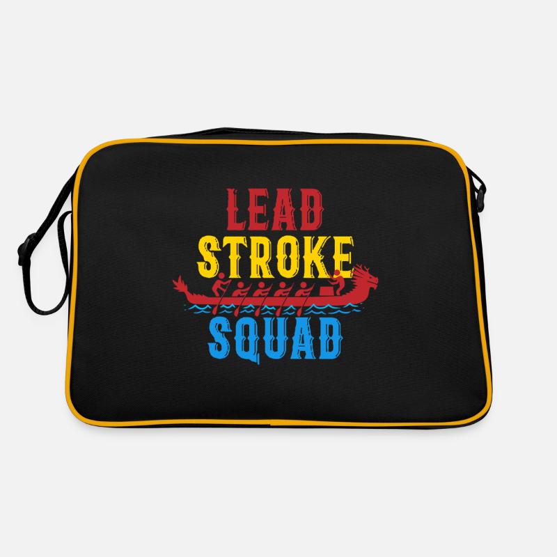 Drachenboot Drachenbootrennen Lead Stroke Squad Retro Tasche