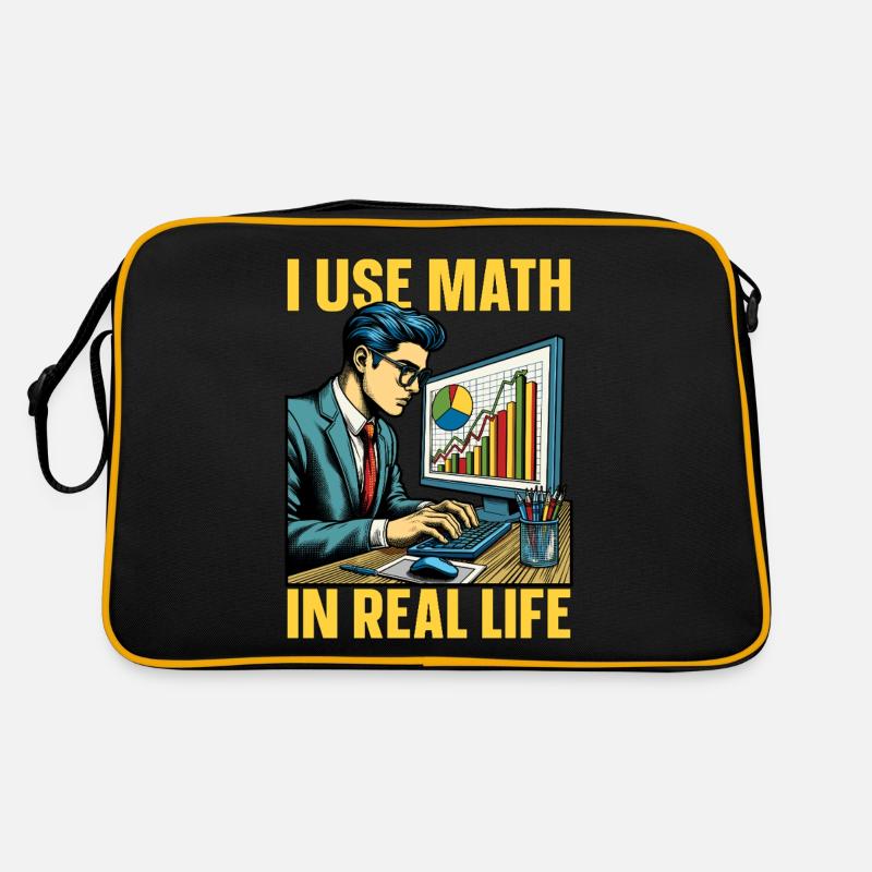 Statistician I Use Math In Real Life Mathematician Retro Bag