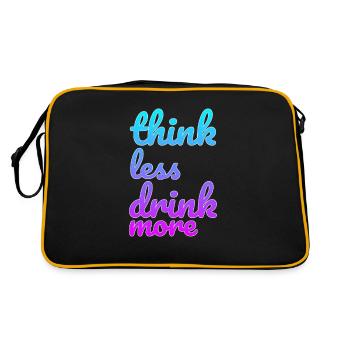 Boire Éteindre en disant - Sac Retro - noir/or - Dos