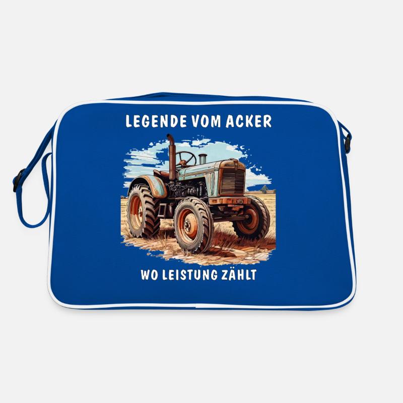 TRAKTOR LANDWIRTSCHAFT LEGENDE VOM ACKER Retro Tasche