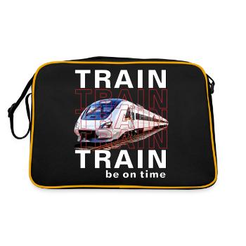 ZUG TRAIN be on time - Retro Bag - black/gold - Back