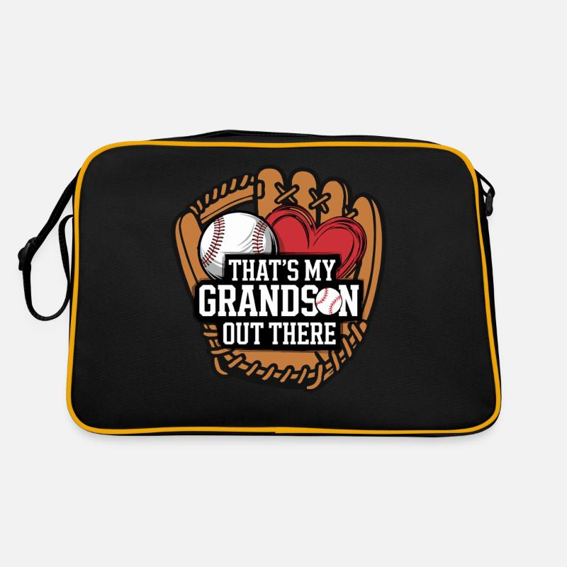 Baseball Grandma Oma Baseballspieler Großmutter Retro Tasche