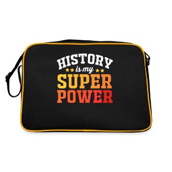 History Historian Historical - Retro Bag - black/gold - Back