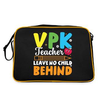 VPK teachers leave no child behind - Retro Bag - black/gold - Back