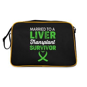 Liver Organ Donor Liver Donation Organ Donor - Retro Bag - black/gold - Back