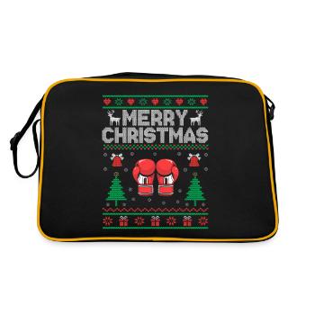 Noël Joyeux Noël Boxer Sports Force Athlète - Sac Retro - noir/or - Dos