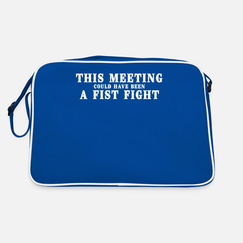 Dieses Meeting Hätte Ein Faustkampf Sein Können Retro Tasche