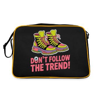 DON'T FOLLOW THE TREND - Retro Bag - black/gold - Back