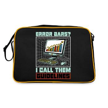 Barres d’erreur du statisticien Je les appelle Analyse de données - Sac Retro - noir/or - Dos