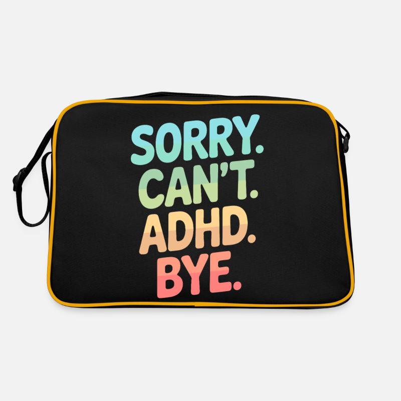 TDAH - Sac Retro - noir/or