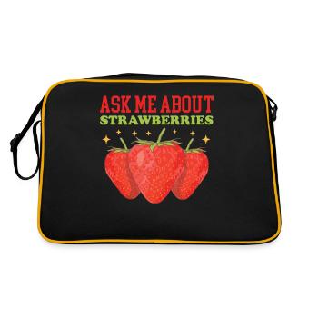 Cadeau Fraise Fraise - Sac Retro - noir/or - Dos