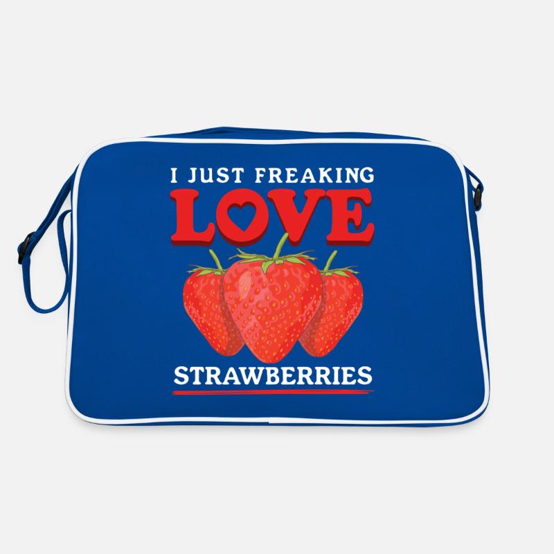 Erdbeeren Strawberry Erdbeere Geschenke Retro Tasche