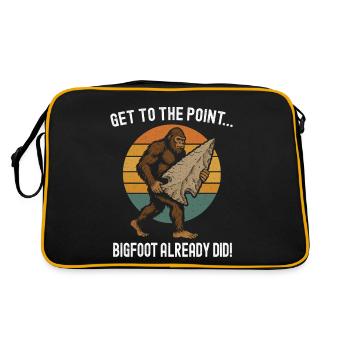 Bigfoot avec silex à pointe de flèche - Sac Retro - noir/or - Dos