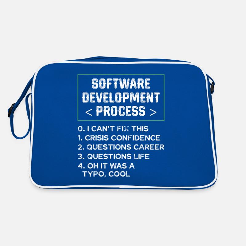 Software Development Process Humor Programmer Retro Bag