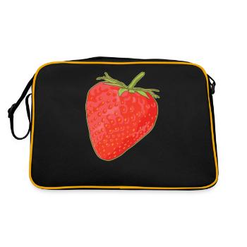 Fraises Fraise Cadeau - Sac Retro - noir/or - Dos