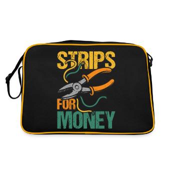 Strips for money Electrician - Retro Bag - black/gold - Back