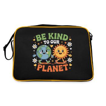 Soyez respectueux de notre planète avec des - Sac Retro - noir/or - Dos