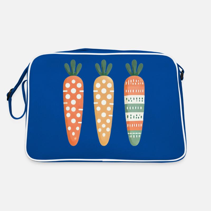 Cute Carrot Pattern Easter Joy Retro Bag