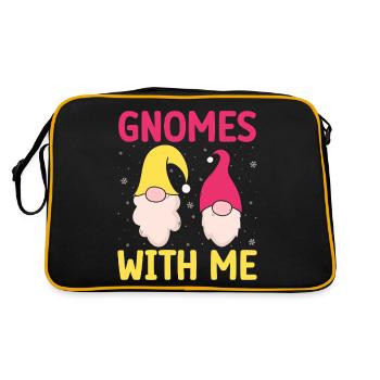 Garden Gnome Costume Gnomes With Me Gnome - Retro Bag - black/gold - Back