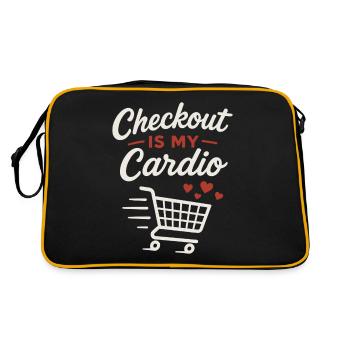 Le chariot rapide compétitif Food Shopper - Sac Retro - noir/or - Dos