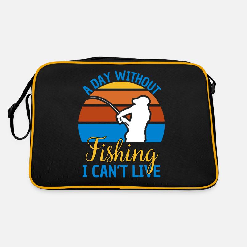 Angeln Spruch Lustiges Angeldesign Retro Tasche