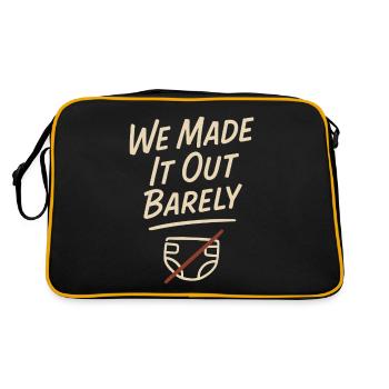 First Date Night After Baby New Parents Again - Retro Bag - black/gold - Back