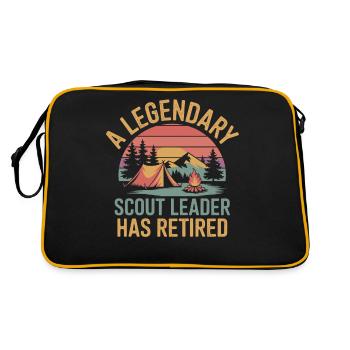 Scout Guide Scout Camping - Retro Bag - black/gold - Back