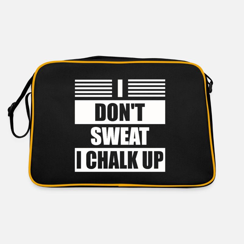 Ich Schwitze Nicht, Ich Kreide Boulder Retro Tasche