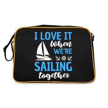 Relation de navigation Naviguer ensemble - Sac Retro - noir/or - Dos