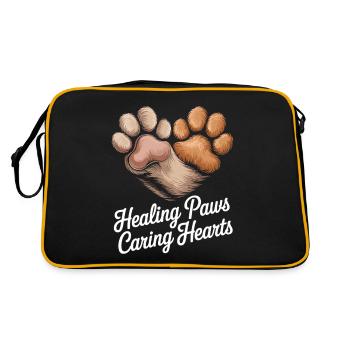 Tierarzte Experte Für Tierärzte - Retro Tasche - Schwarz/Gold - Hinten