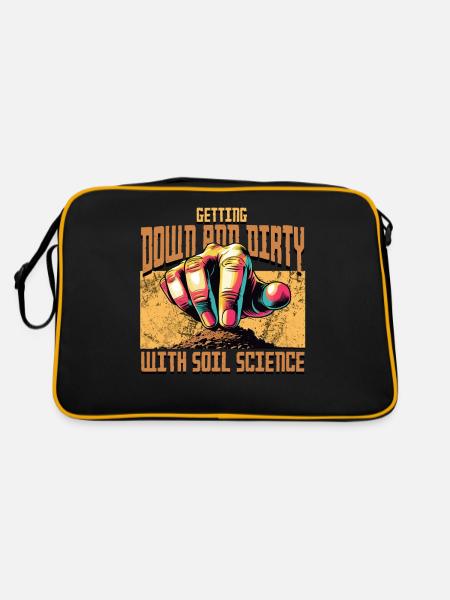 La science du sol se salit - Sac Retro - noir/or - Dos
