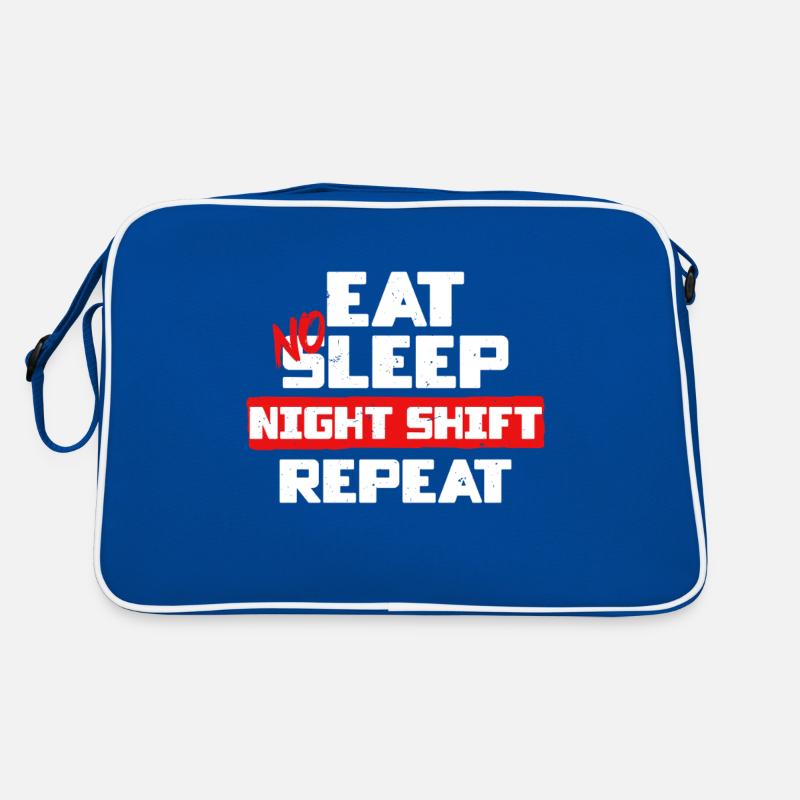 Docker Worker Eat No Sleep Night Shift Répéter Sac Retro