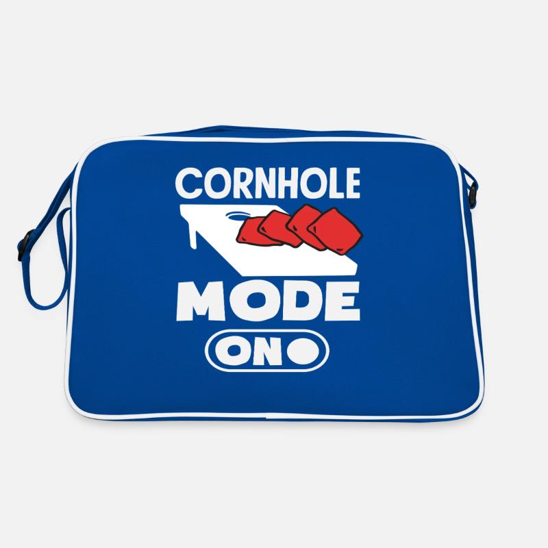 Cornhole Player Mode On Retro Bag