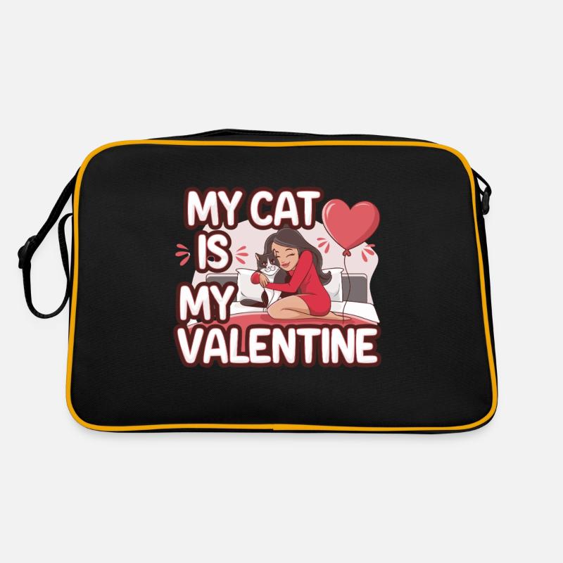 Mon chat est mon préféré de la Saint-Valentin Sac Retro