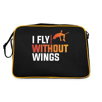 Saut en hauteur Sauteur en hauteur Je vole sans ailes - Sac Retro - noir/or - Dos