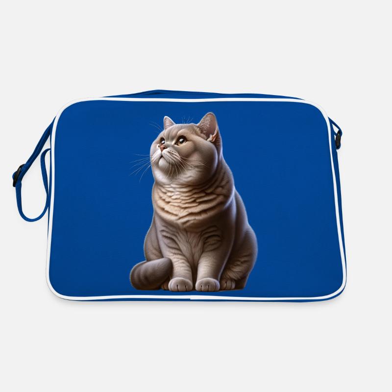 Chat British Shorthair Sac Retro