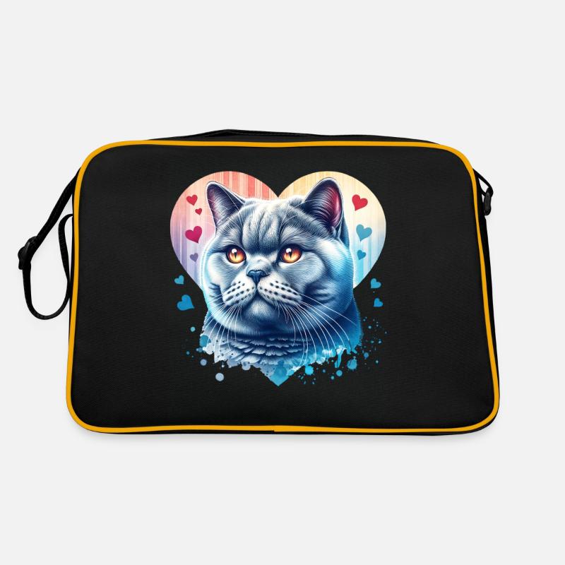 British Shorthair Cat Retro Bag