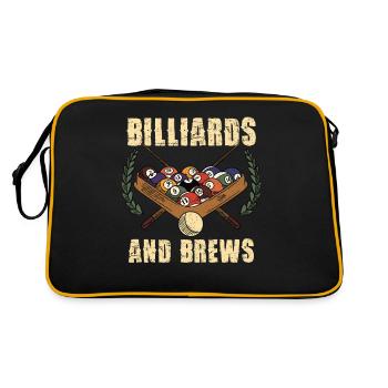 Billiards And Brews: Perfect Combination For - Retro Bag - black/gold - Back