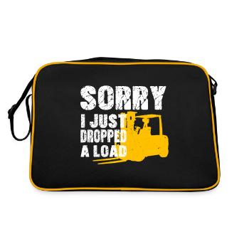 Dockworkers Sorry I Just Dropped A Load - Retro Bag - black/gold - Back