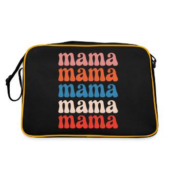 Chère maman pour la fête des mères - Sac Retro - noir/or - Dos