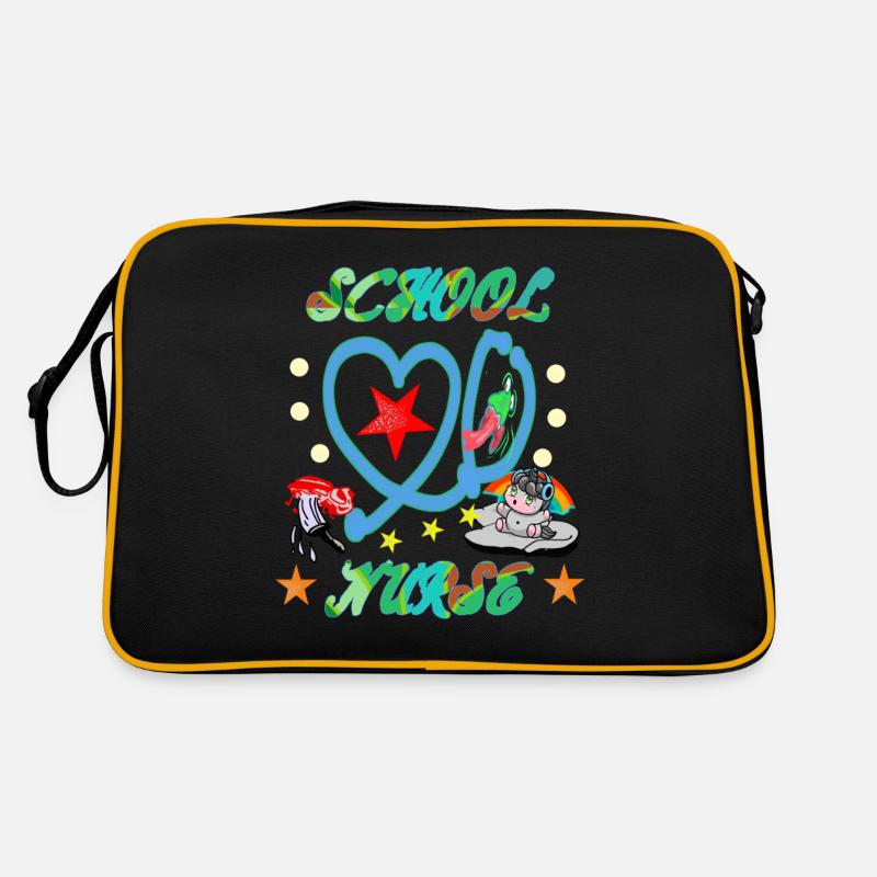 Infirmière scolaire colorée Sac Retro