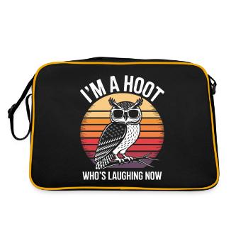 I ́M A Hoot Who ́s Laughing Now - Retro Bag - black/gold - Back