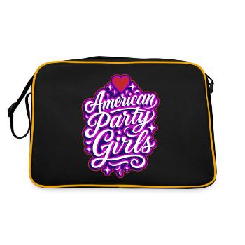 American Party Girls Theme USA - Retro Bag - black/gold - Back