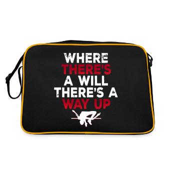 High Jump Where There's A Will There's A Way Up - Retro Bag - black/gold - Back