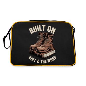 Christian Homesteader Faith Farming Lural Life - Retro Bag - black/gold - Back
