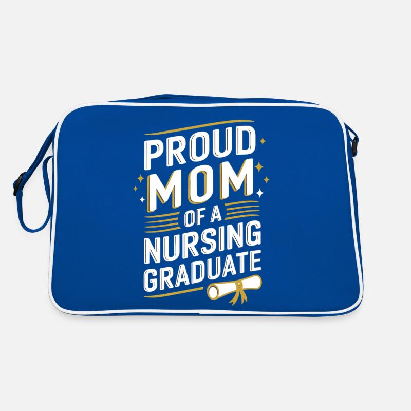 Stolze Mama Pflegeabsolvent Spruch Retro Tasche