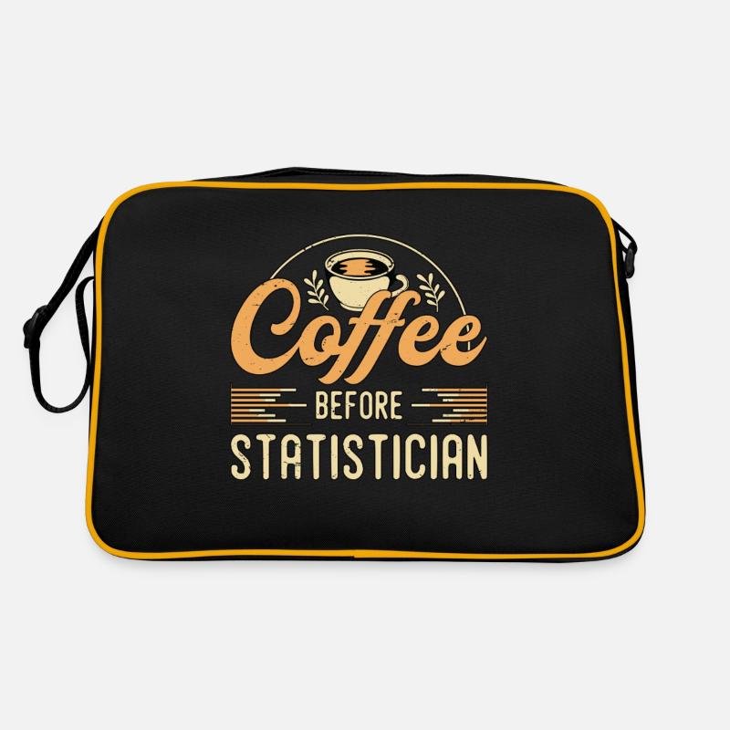 Statistician Coffee Before Accounting Coffee Lover Retro Tasche