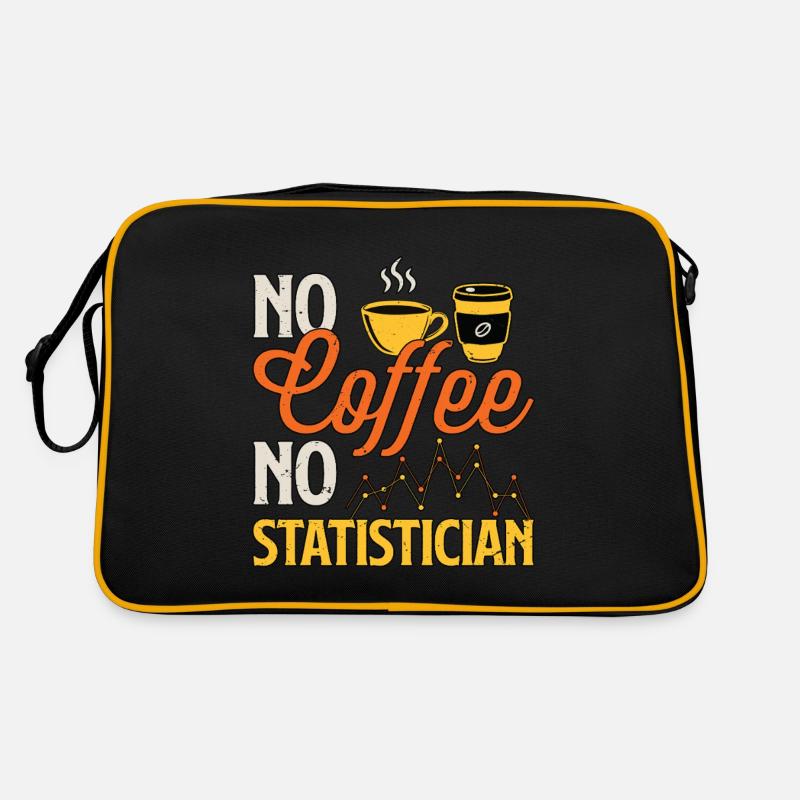 Statisticien Pas de café Pas de comptable Amateur de café Sac Retro